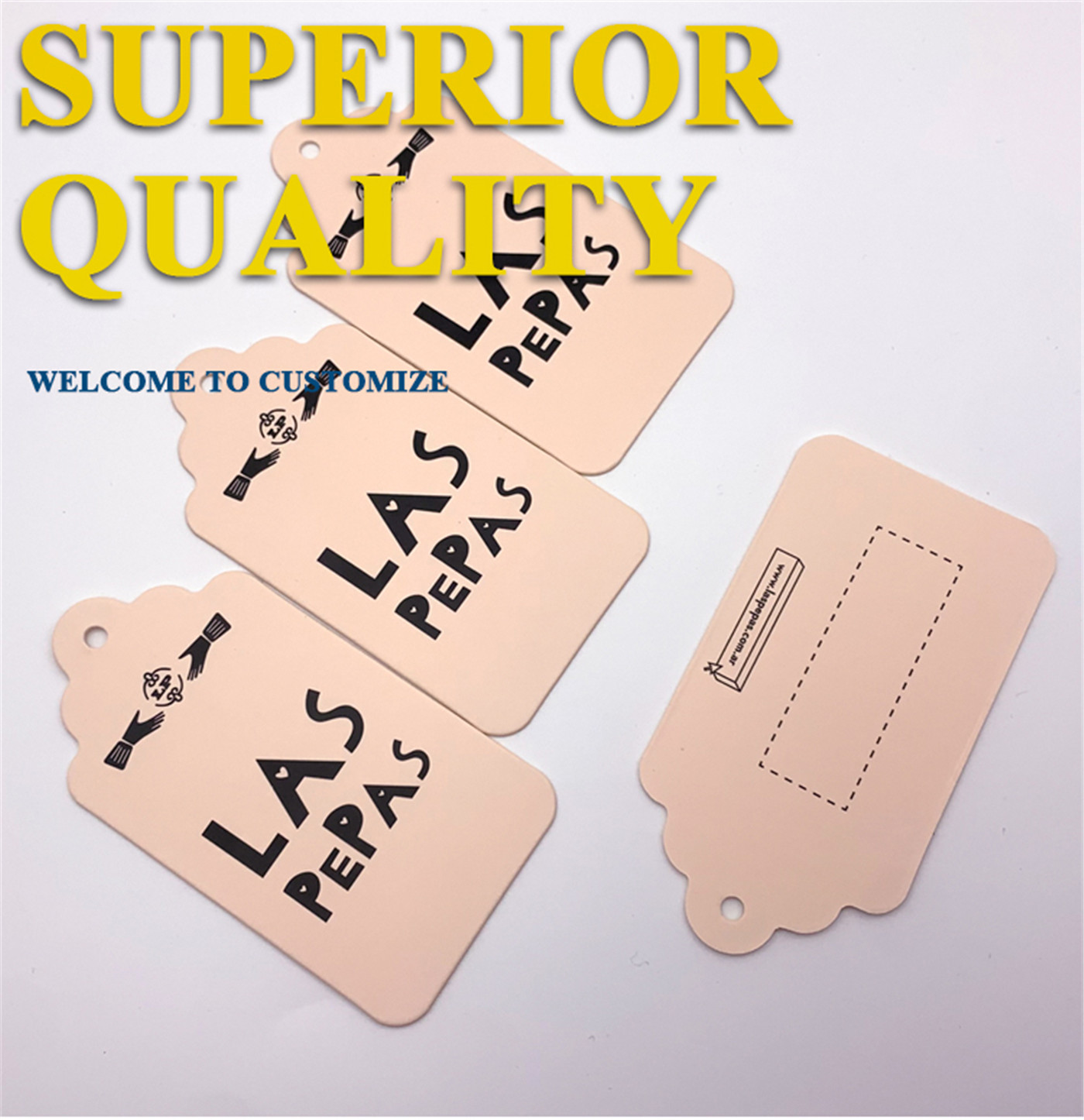 Customizable Die-cut shape clothing swing tag  (1)