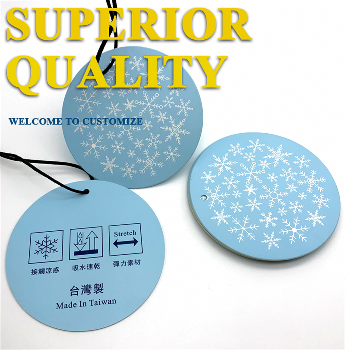 OEM printing personalized clothing hang tag with plastic tag (1)
