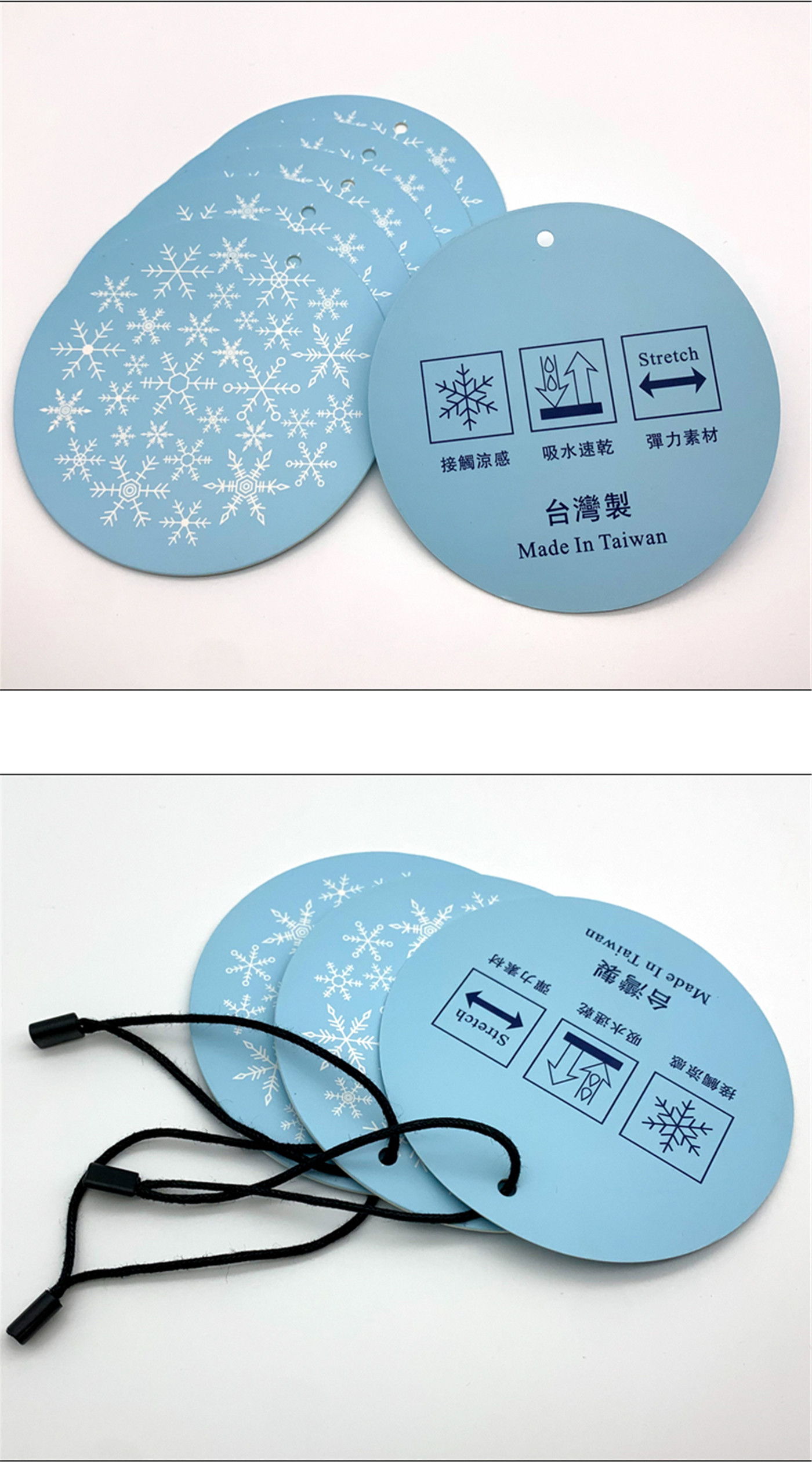 OEM printing personalized clothing hang tag with plastic tag (4)