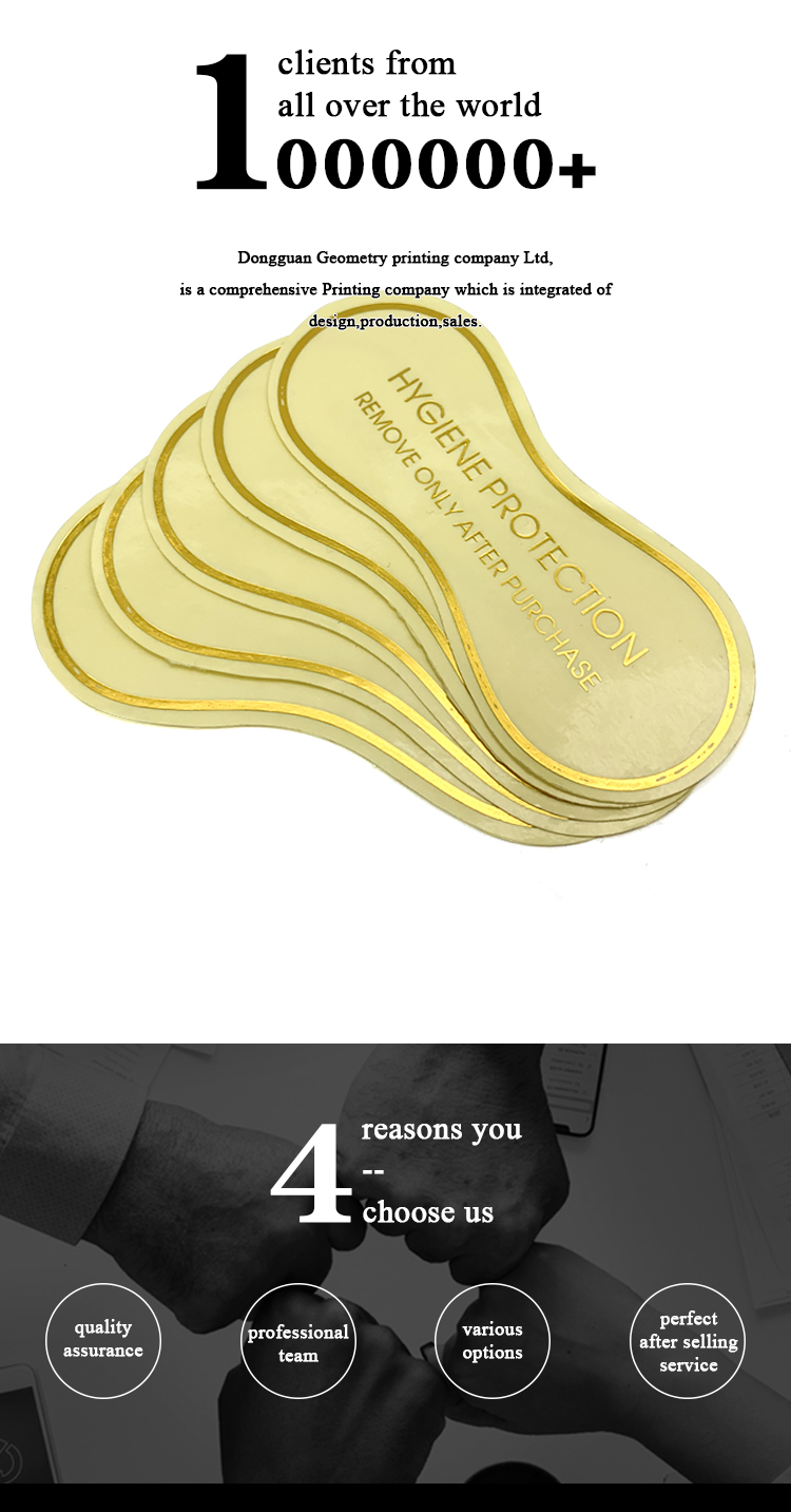 gold foil underwear crotch sticker